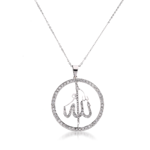 Diamond Polki Pendant In Zircons