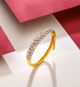 Diamond style Gold Bracelet