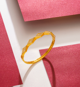 Solid Gold Net-Style Bracelet