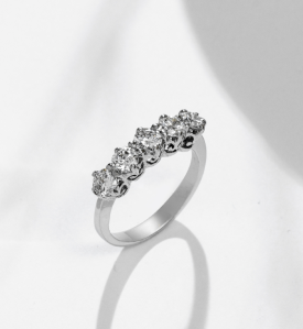 Platinum White Gold Diamond Ring